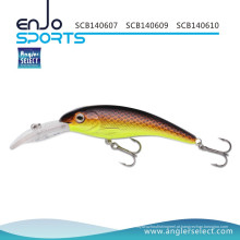 Angler Selecione Deep Mergulho Crankbait Tackle Lure atração com Vmc Treble Hooks (SCB140610)